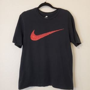 Nike Athletic Cut Tee Black Size Men's Large